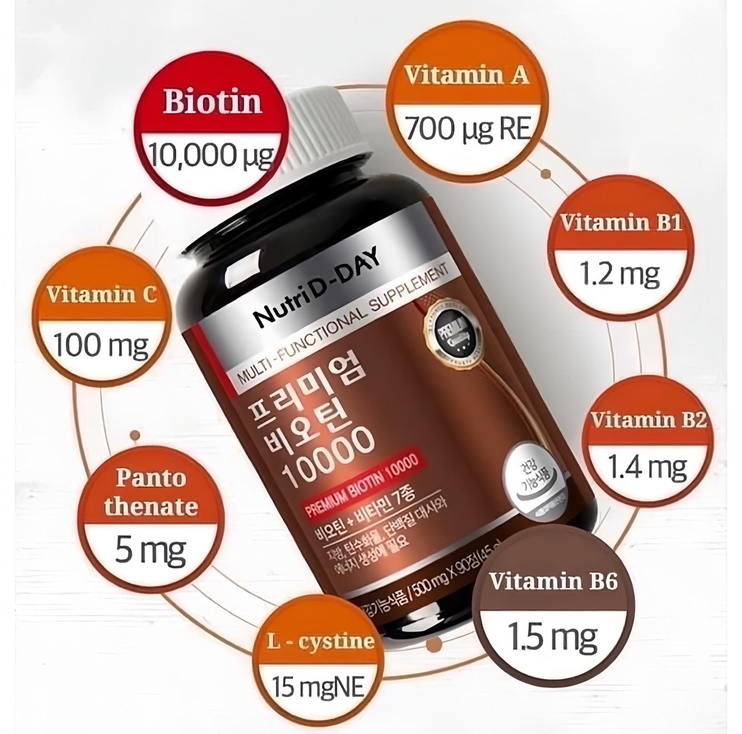 Viên mọc tóc Nuti Biotin 10.000 ug